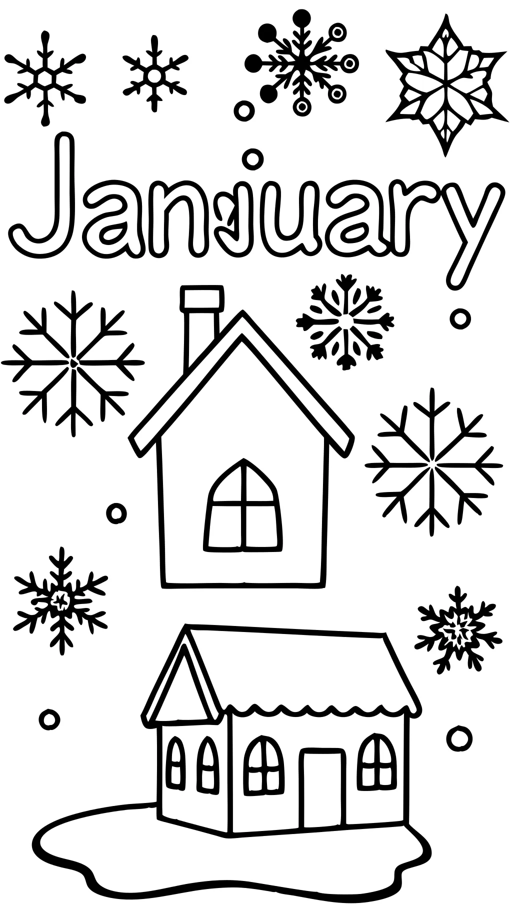 january coloring pages printable